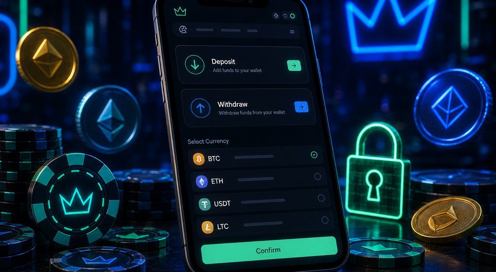 Rainbet mobile cashier with crypto deposit and withdraw options