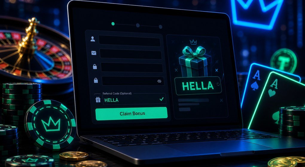 Rainbet promo code HELLA on a welcome bonus voucher