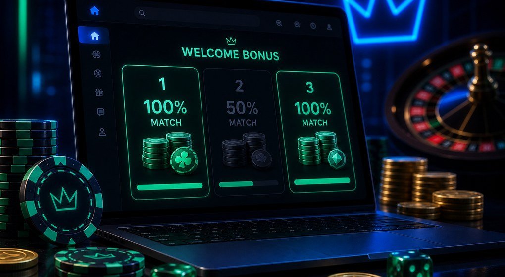 Three-stage Rainbet welcome deposit match offer