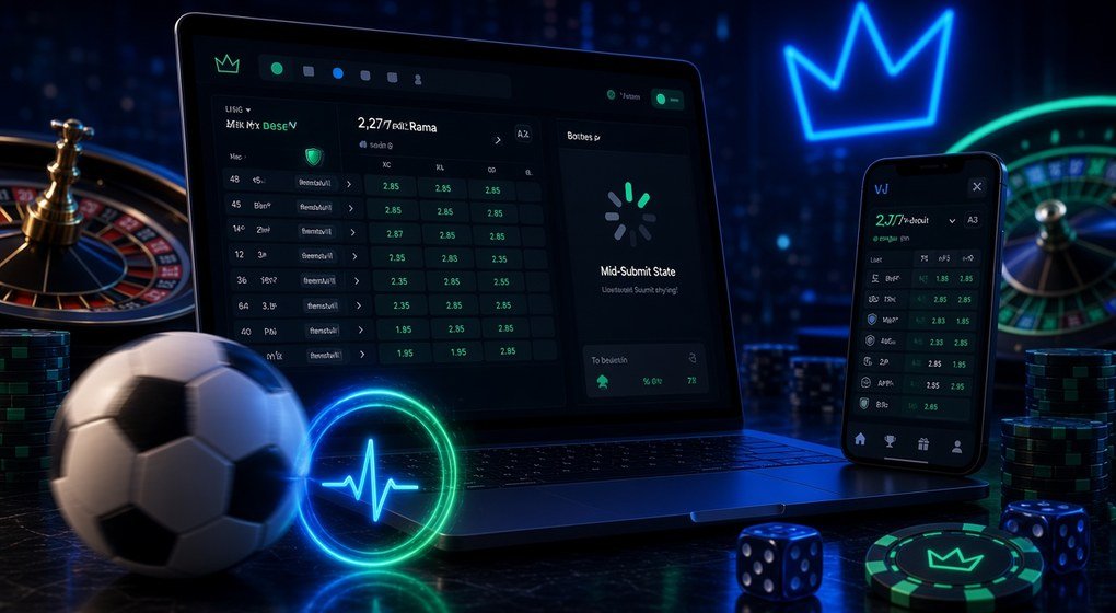 Live in-play sports betting with scoreboard, clock and moving odds